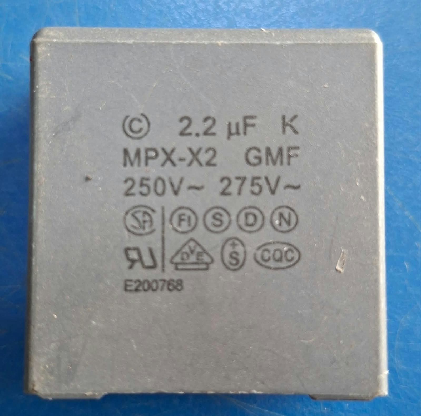 2.2uF K 250V - 275V