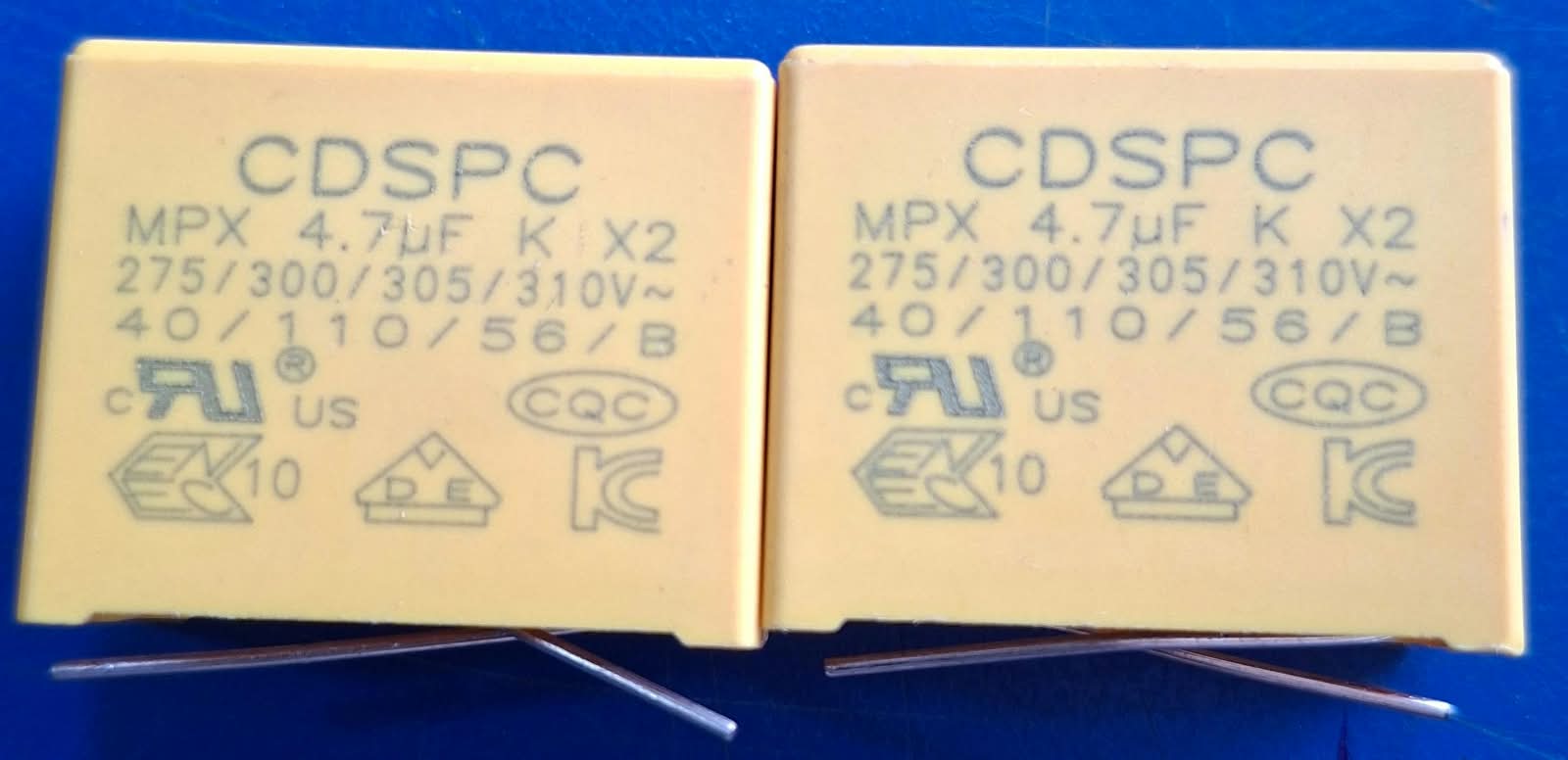 4.7uF K X2 275/300/305/310V